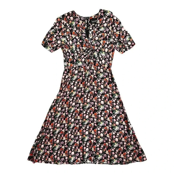 Nicole Miller | Floral A Line Dress (M) 💐 - Picture 1 of 7